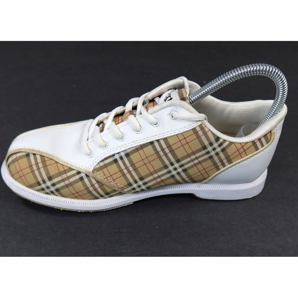 Dexter Ana White with Beige Plaid Slide-Rite Bowling Shoes Womens Size 8.5M - Picture 11 of 16